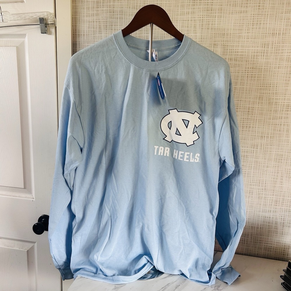 UNC North Carolina Tarheels T-Shirt Large Licensed Collegiate Long Sleeves CCC - Picture 9 of 14